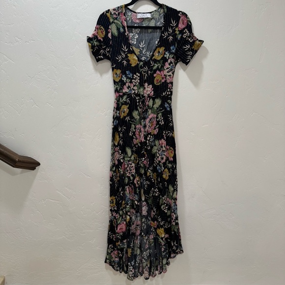Auguste the Label Delilah Frill Maxi Dress Floral High Low Women's US 2 - Picture 5 of 16